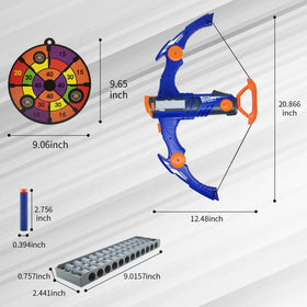 Dawnuph foam darts compatible with Nerf for safe, extended play.