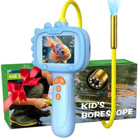 Daxiongmao borescope with LED lights enables real-time kid exploration.