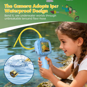 IP67 waterproof borescope design for safe aquatic exploration by children.