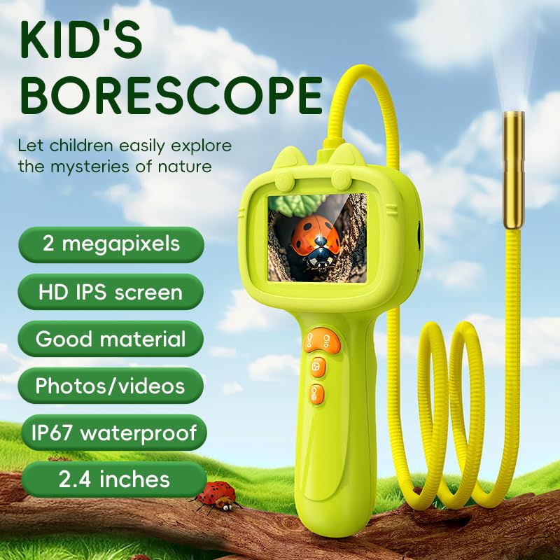 Daxiongmao borescope charges via USB-C for easy power