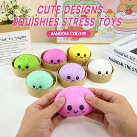 Dayingjiang green dumplings squishies with steamer aid sensory focus and relaxation