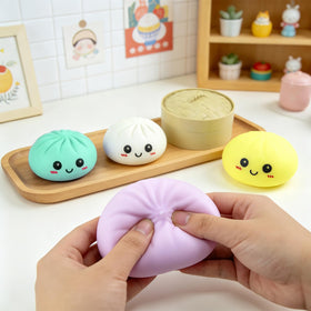 Dayingjiang yellow dumplings squishies with steamer provide playful stress relief on the go