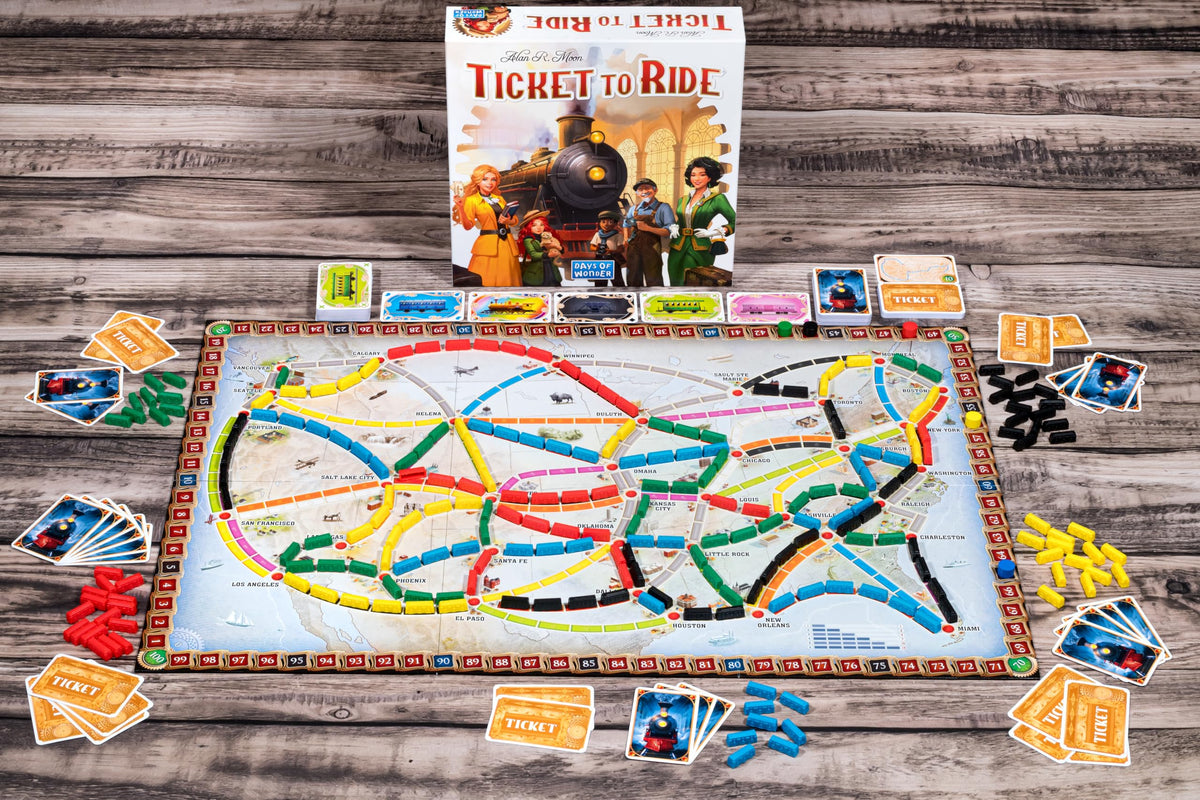 Days of Wonder Ticket to Ride: train cards collection used for strategic planning.