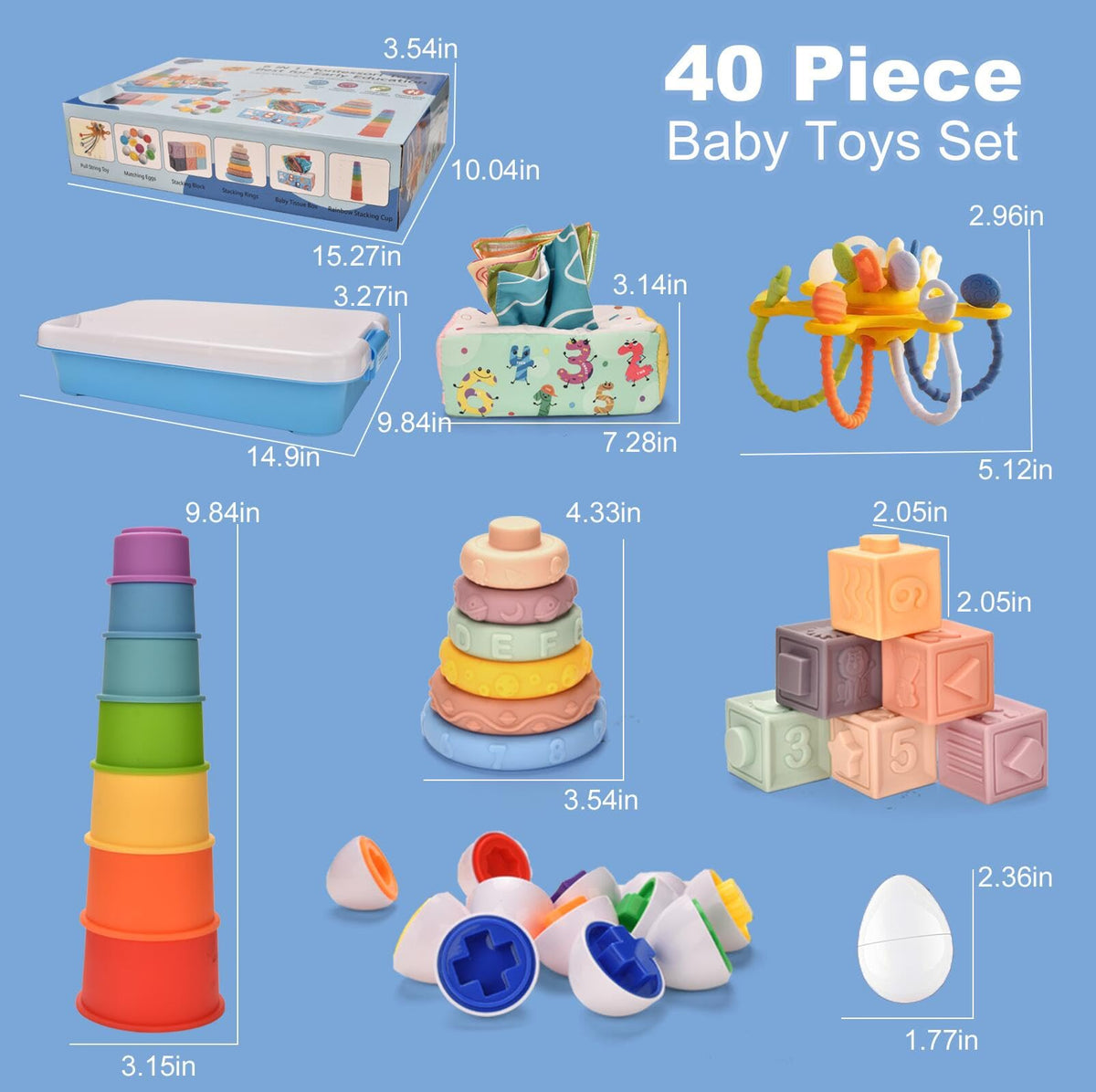 Dazhshun soft stacking rings for grasping and sorting practice