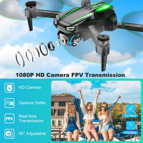Dazlen foldable drone compact design for easy portability on outdoor trips.