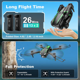 Dazlen two battery pack extends flight time for longer sessions.