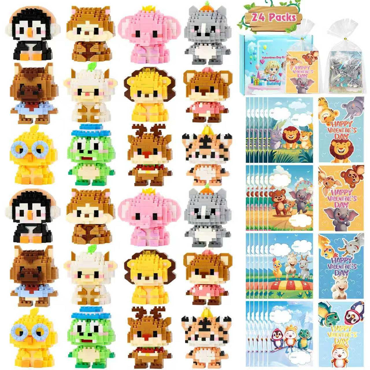 DBPBToU bear animal blocks for display and shelf-ready toys
