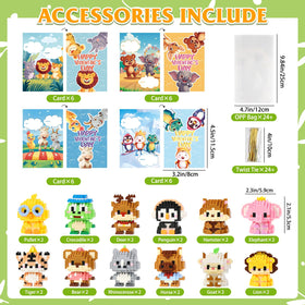 DBPBToU duck mini building blocks set for Easter egg fillers and activity