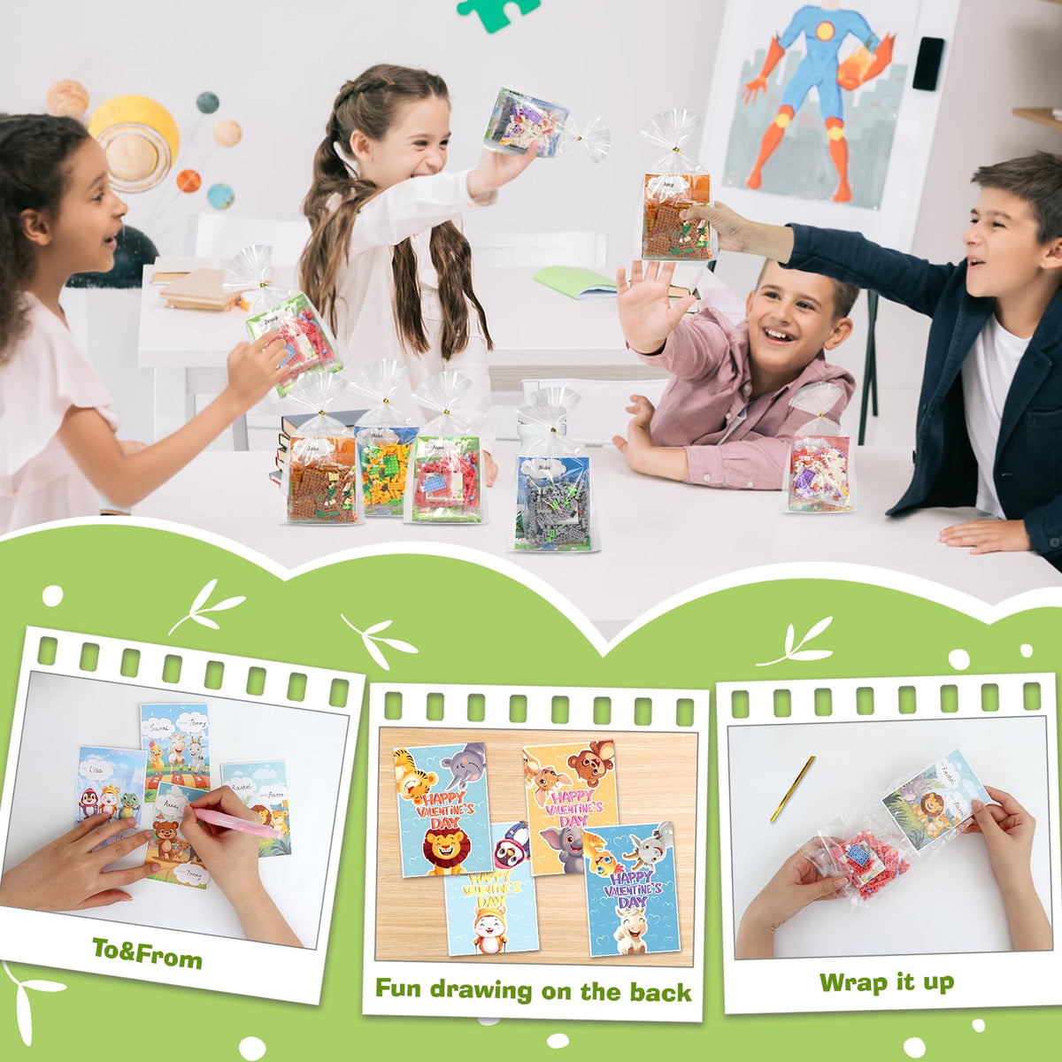 DBPBToU rabbit animal blocks set for party favors and learning fun