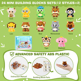 DBPBToU turtle mini blocks kit for creative assembly and problem solving