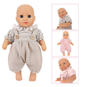 DC-BEAUTIFUL 14-18 inch doll outfits include onesies for everyday pretendwear.