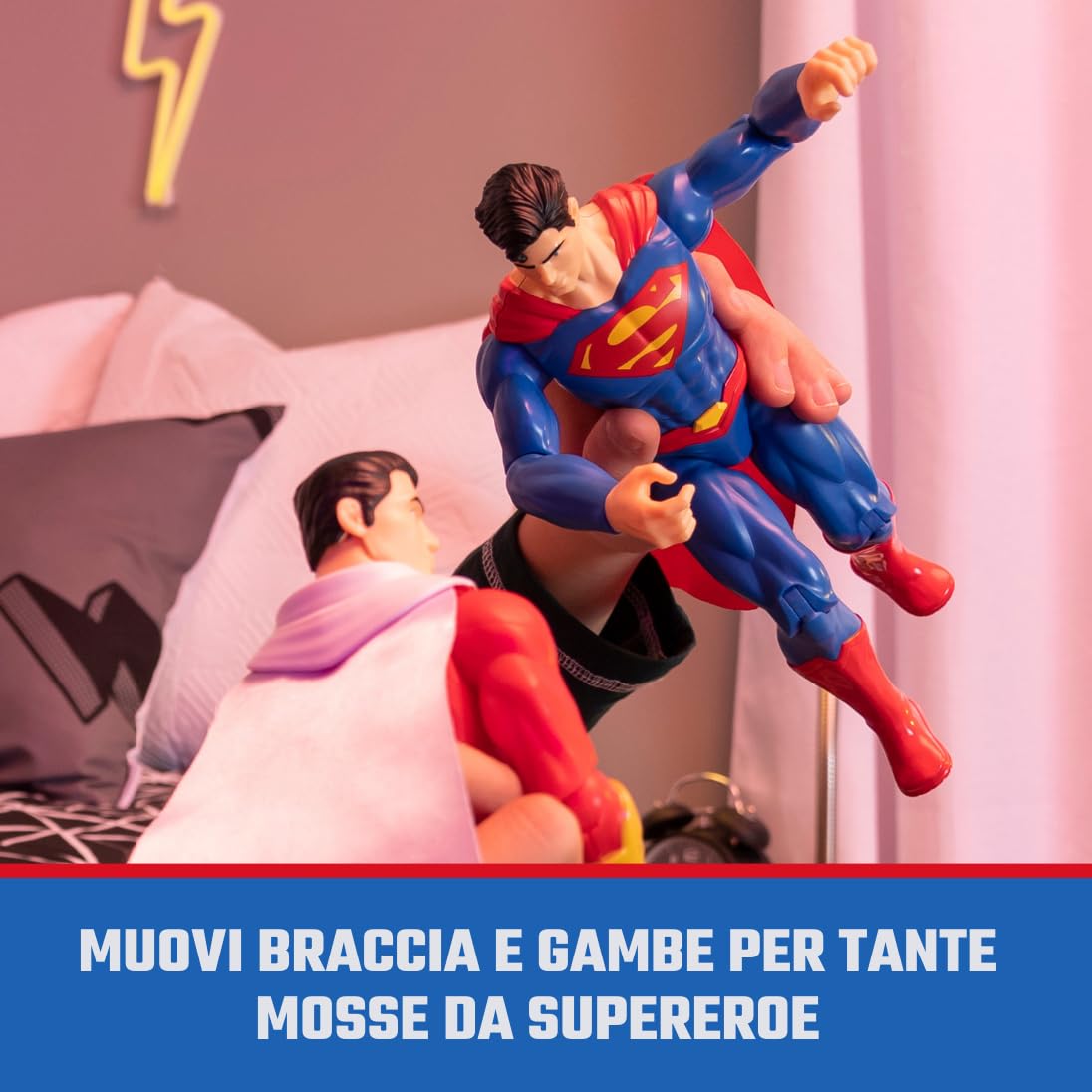 DC Comics Superman 12-Inch action figure is gift-ready for fans ages 3 and up.