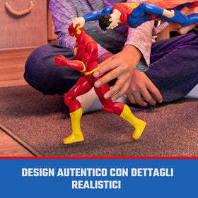 DC Comics 12-Inch The Flash action figure detailed costume for authentic hero look.