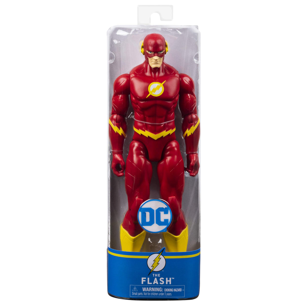 DC Comics 12-Inch The Flash action figure ideal for display on shelves.