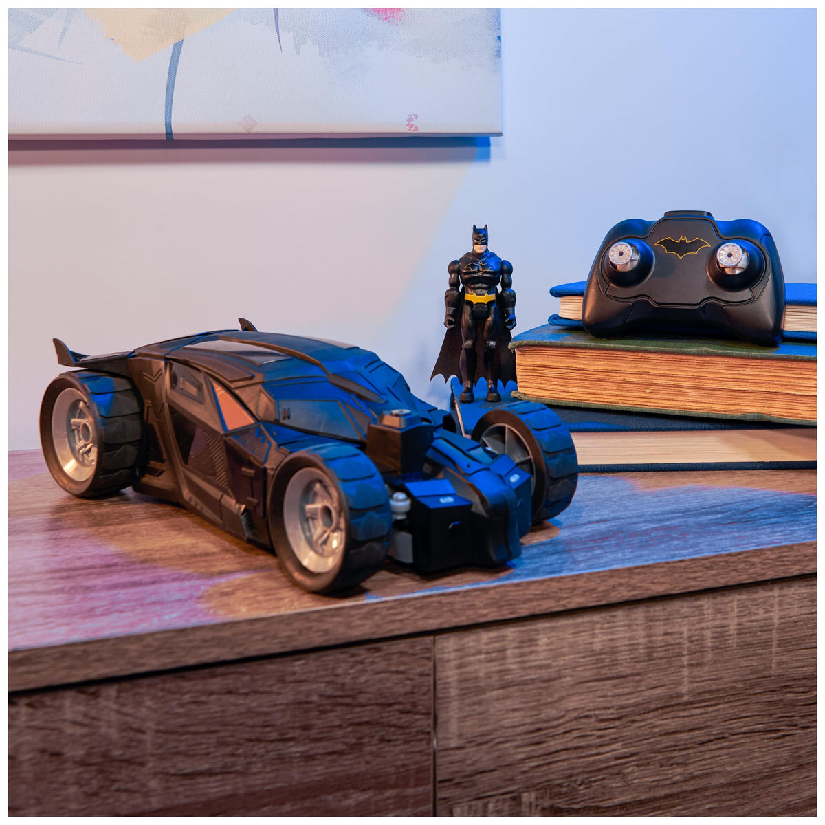 DC Comics Batman Batmobile RC armor detail for immersive design.