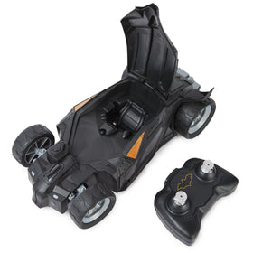 DC Comics Batman Batmobile RC remote controller showcasing precise steering.