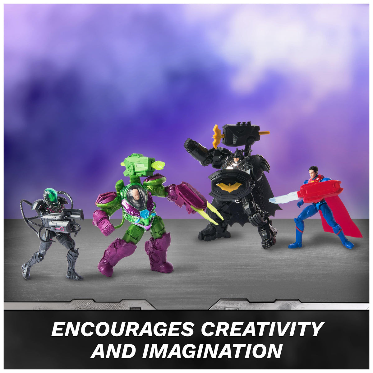 Base included for stable battle poses and display