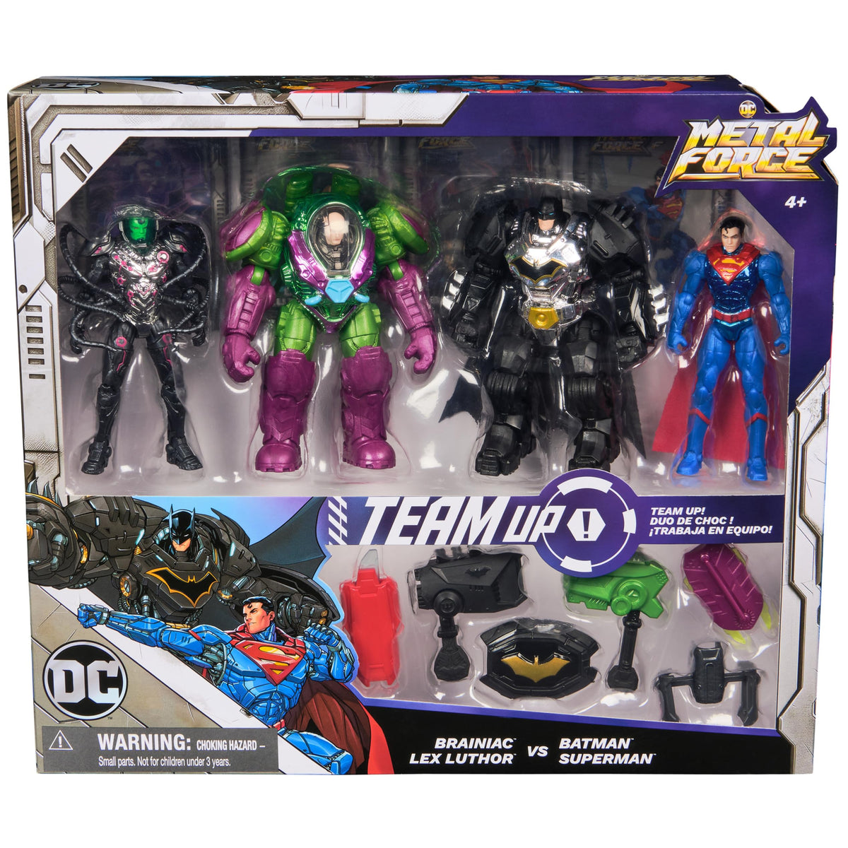 Lex Luthor with Kryptonite blade for dramatic villain battles