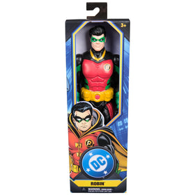 DC Comics Robin action figure 12-inch dynamic pose for versatile posing and action-packed adventures.
