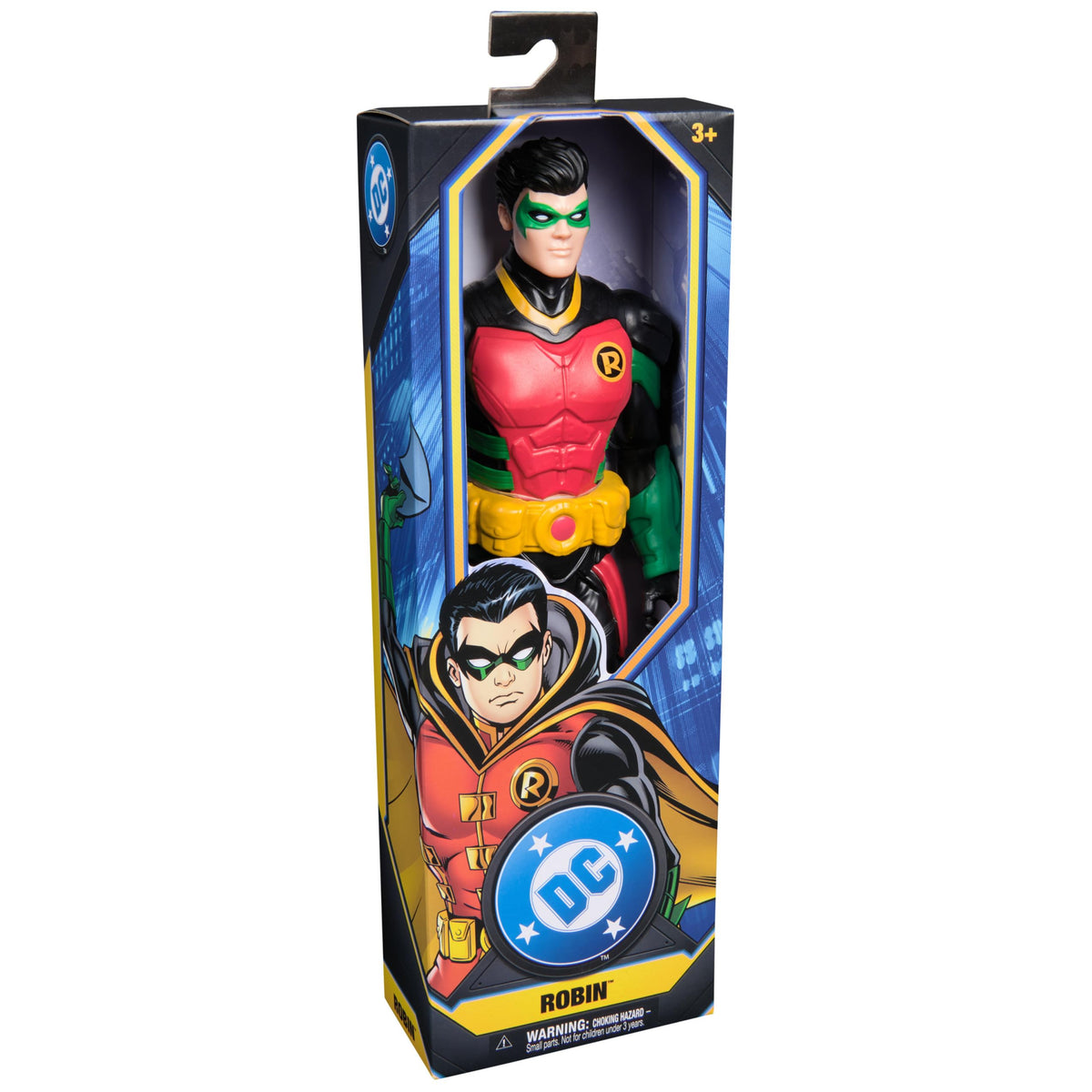 DC Comics Robin action figure 12-inch versatile play for a growing Batman universe.