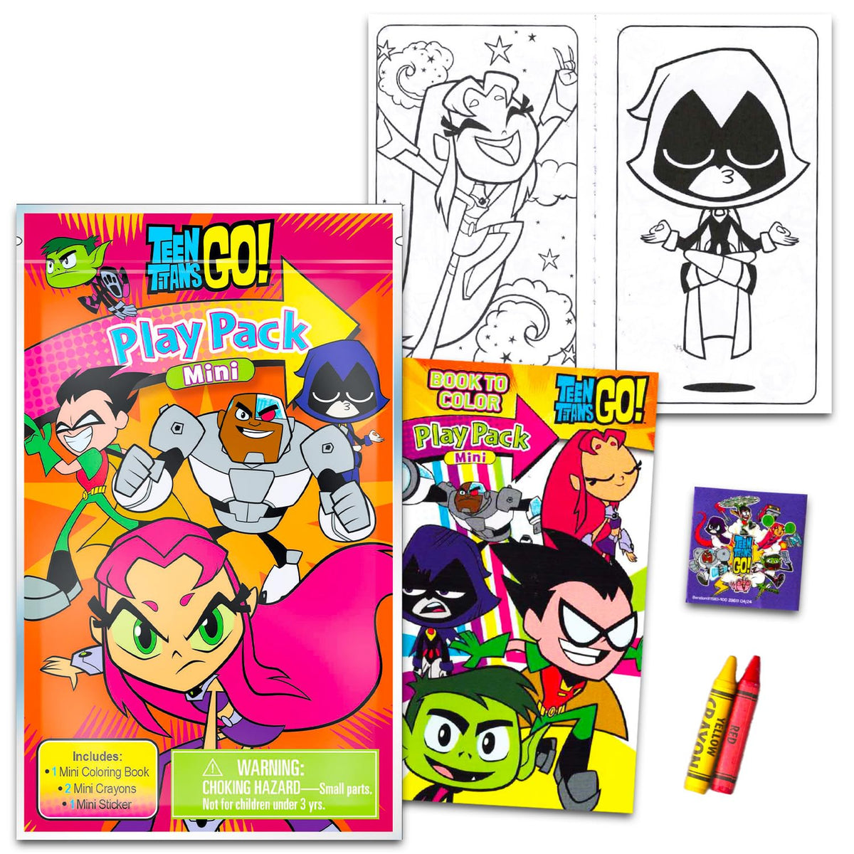 DC Comics Teen Titans Go stickers assortment for decorating party favors