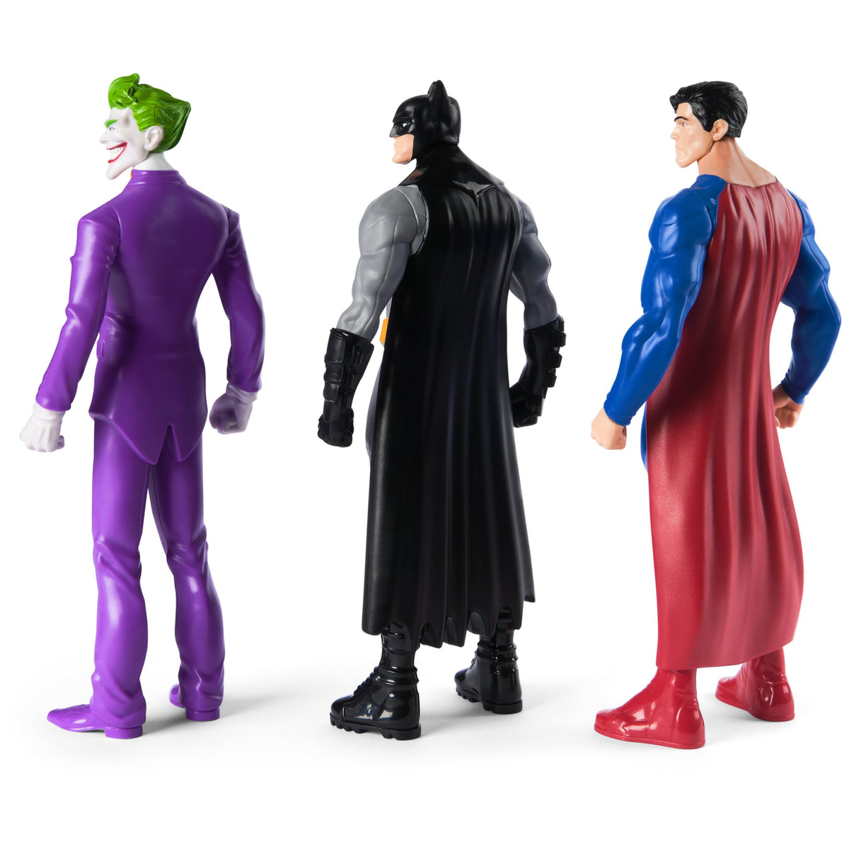 DC Comics 3-pack trio in a battle-ready display pose.