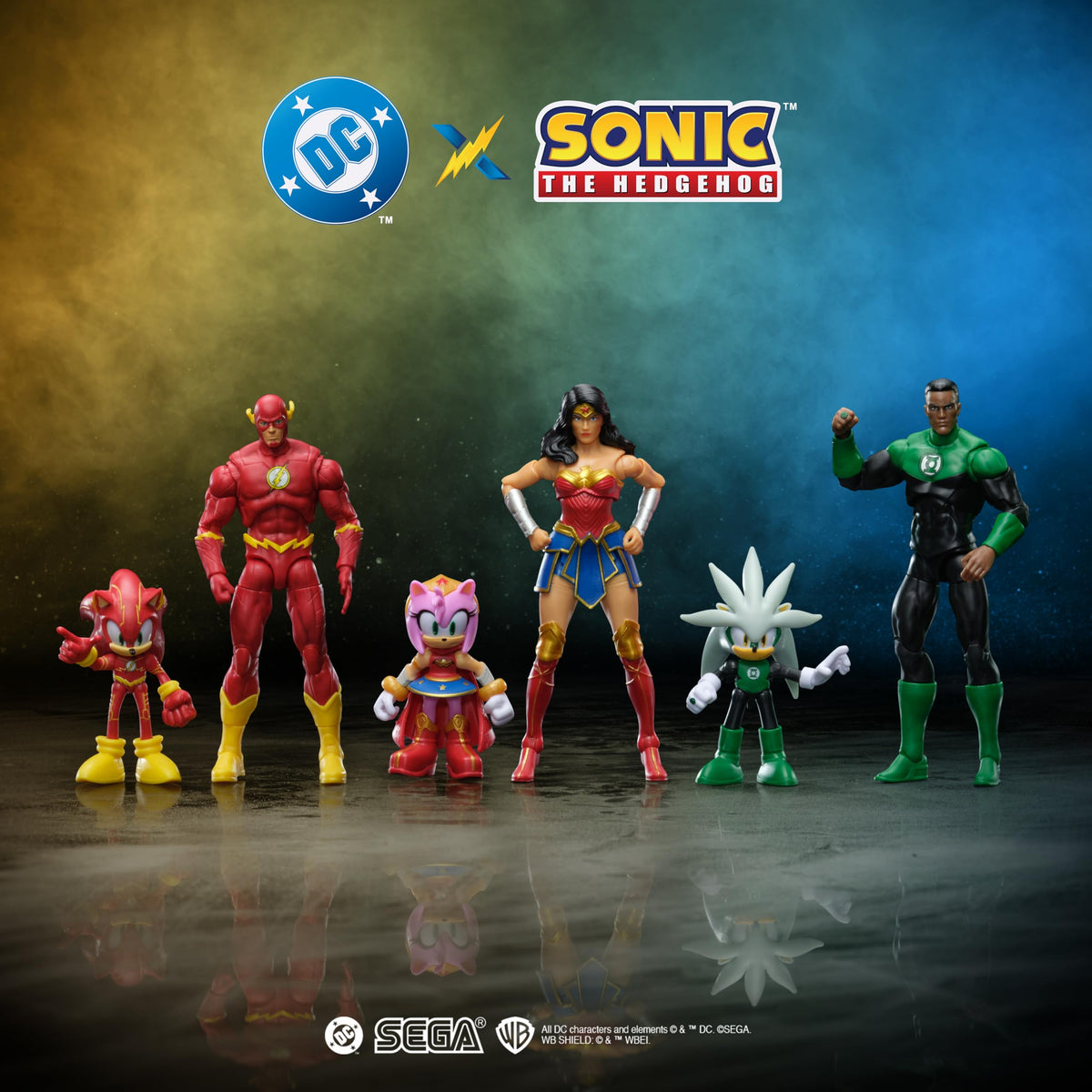 Sonic as The Flash and The Flash duo with high poseability
