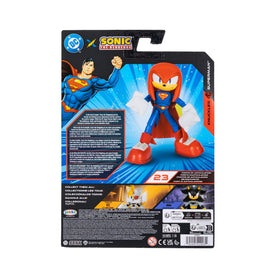 DC x Sonic Knuckles Superman figure in glide pose for action display