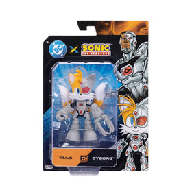 DC x Sonic Tail Cyborg figure detailed textures and tech accents
