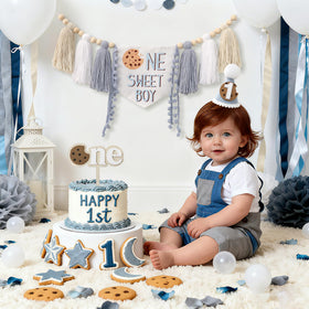 DCJHFJ Cookies birthday hat is soft and comfortable for little celebrations