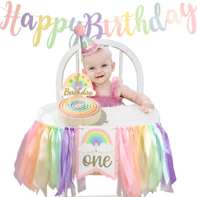 DCJHFJ Macaron Pastel Rainbow wall decor offers cohesive styling for photo backdrops.