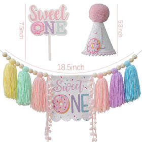 DCJHFJ Neutral donut decor set fits any party theme