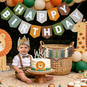 DCJHFJ Wild One birthday hat soft crown designed for comfy wear.