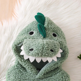 Dcohmch dinosaur costume with tail, perfect for theme parties and masquerades.