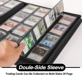 D DACCKIT Card Binder 16-pocket layout with sleeves for organized sleeved cards.