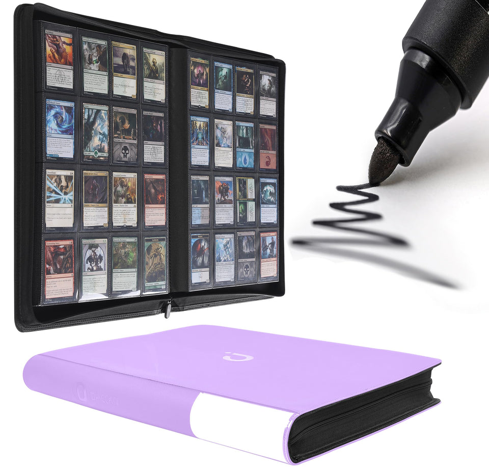 D DACCKIT card binder front cover showing organized display and quick viewing