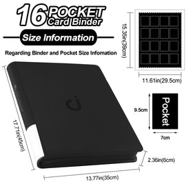 D DACCKIT Card Binder inside pages showing 64 cards per page for easy viewing.