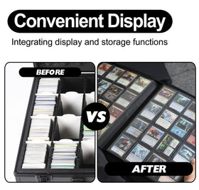 D DACCKIT Card Binder zipper closure keeps cards secure when stored.