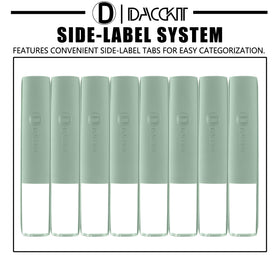 D DACCKIT sleek display-ready binder on a shelf.