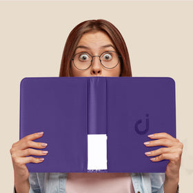 D DACCKIT binder open pages reveal transparent pockets for quick card viewing