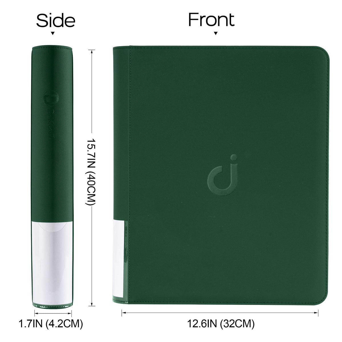 D DACCKIT top-loader binder padded covers guard delicate cards on display.