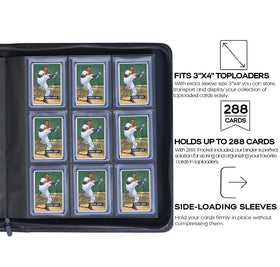 D DACCKIT top-loader binder spine view highlights a slim profile for tidy shelves.