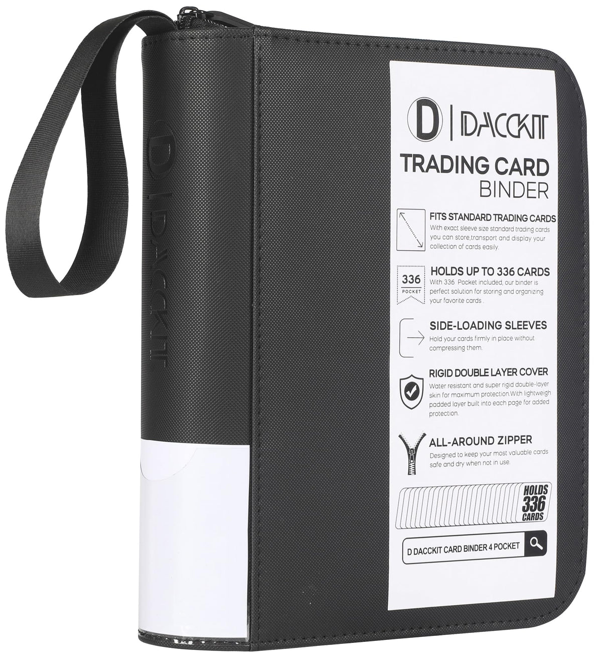 D DACCKIT 4-pocket binder front display for quick card viewing.