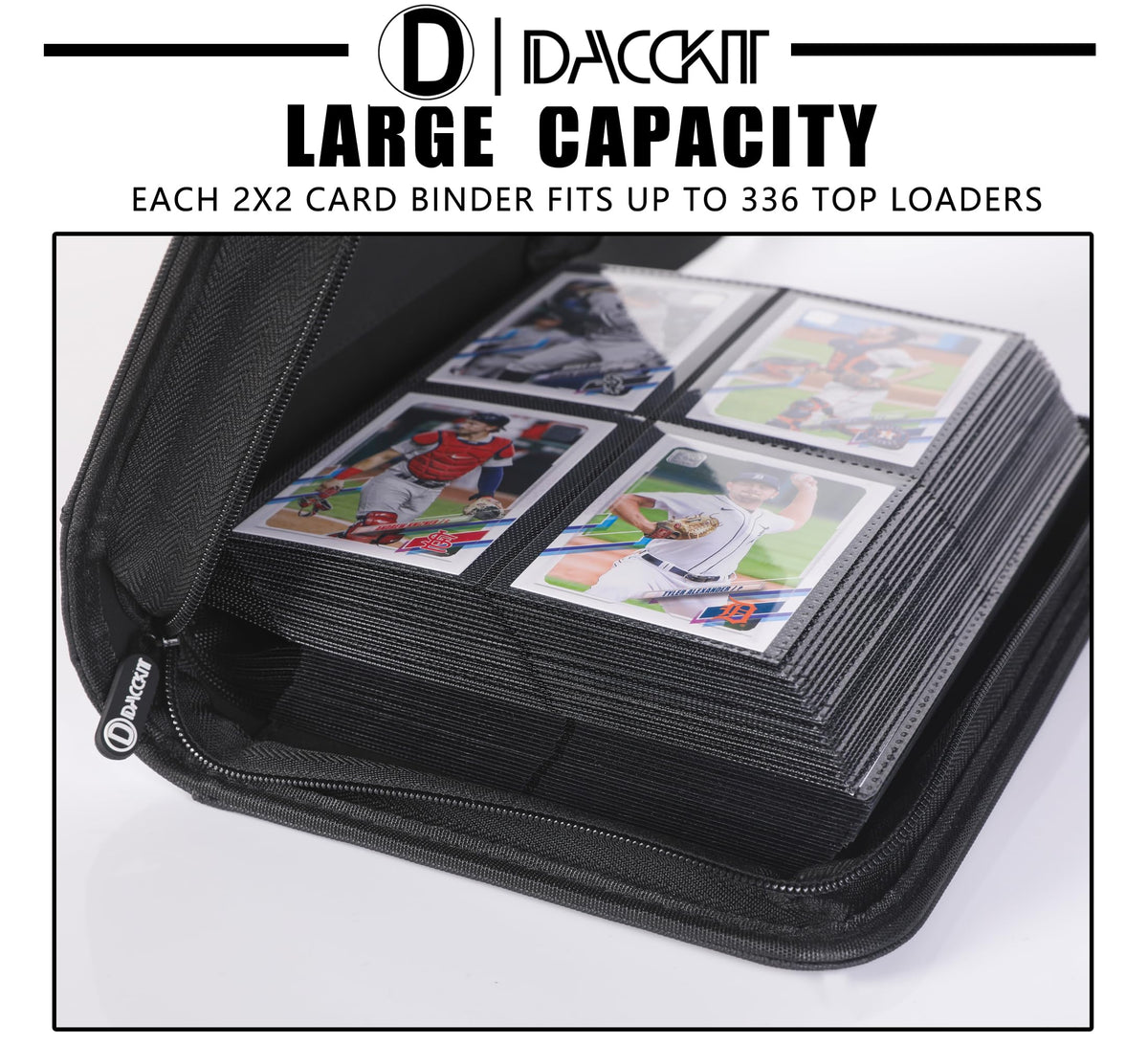 D DACCKIT padded, rigid covers add durability and grip.