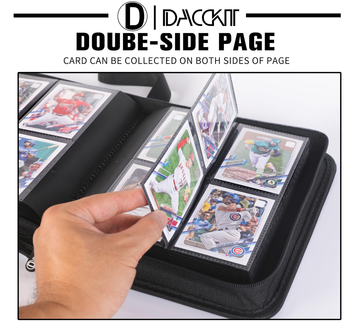 D DACCKIT zipper closure keeps contents secure when stored.