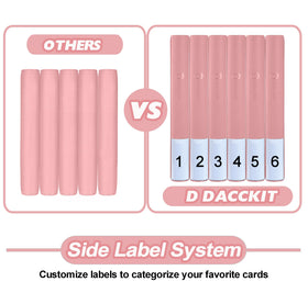 D DACCKIT 4x4 binder pairs storage with display for easy cross-collection organization.