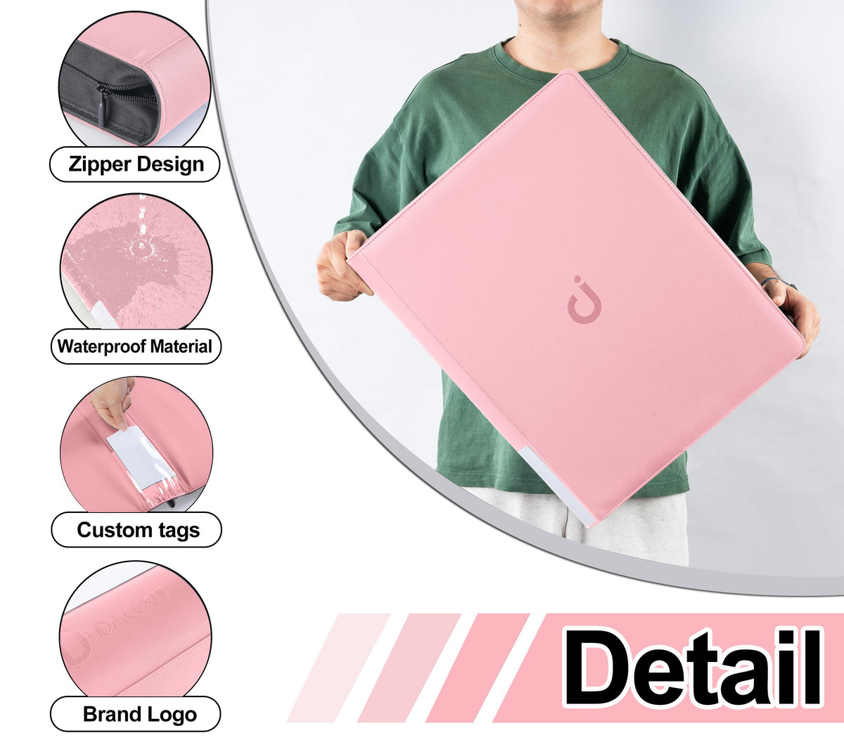 D DACCKIT side-label system speeds retrieval by categorizing sets on the shelf.