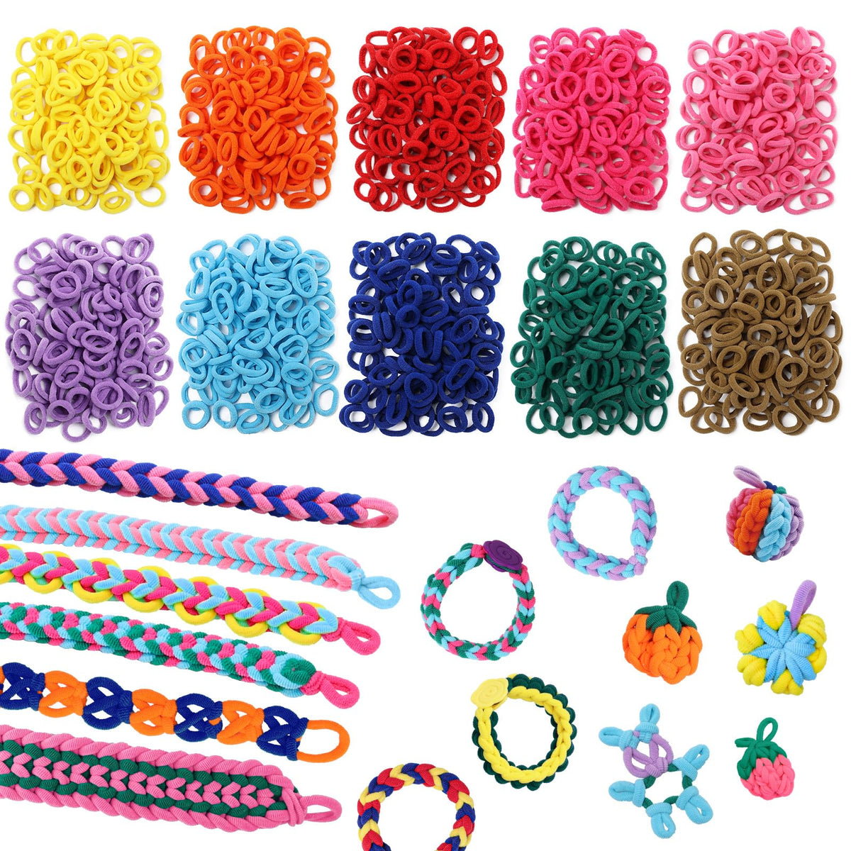 DDAI bracelet loops refill pack in bright colors, ready for bracelets and accessories.