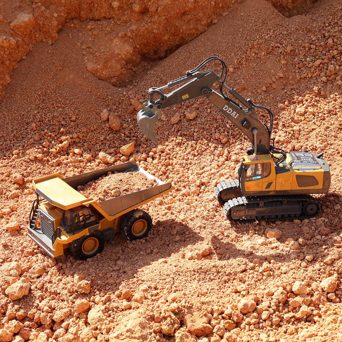 DDAI excavator assembly view for quick start setup