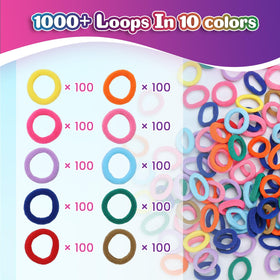Young crafter uses DDAI loops for fun, easy jewelry making activity.